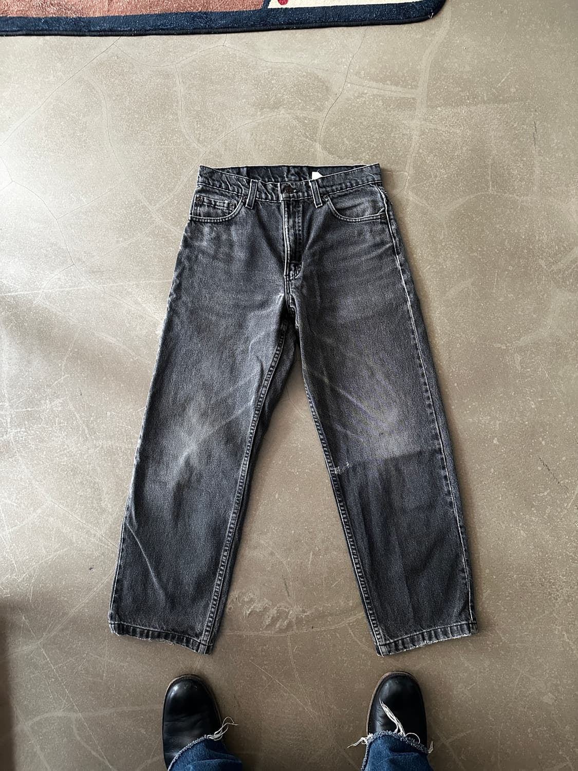 90s Levi’s 550 USA Made Black Denim w28 상품이미지3