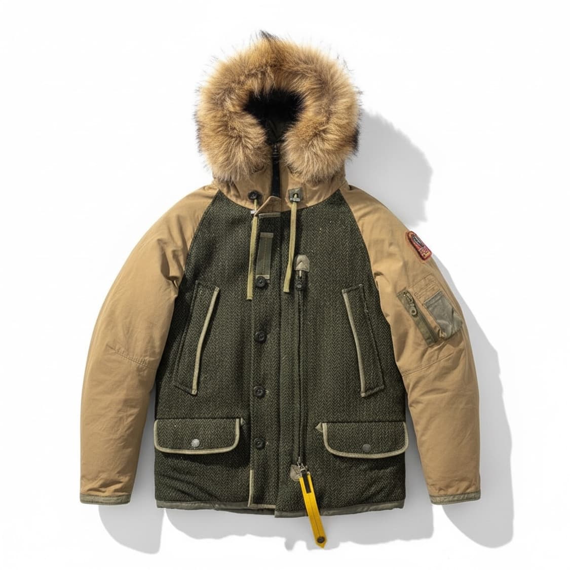 파라점퍼스 해리스 트위드 스페셜 에디션 패딩 S 상품이미지1