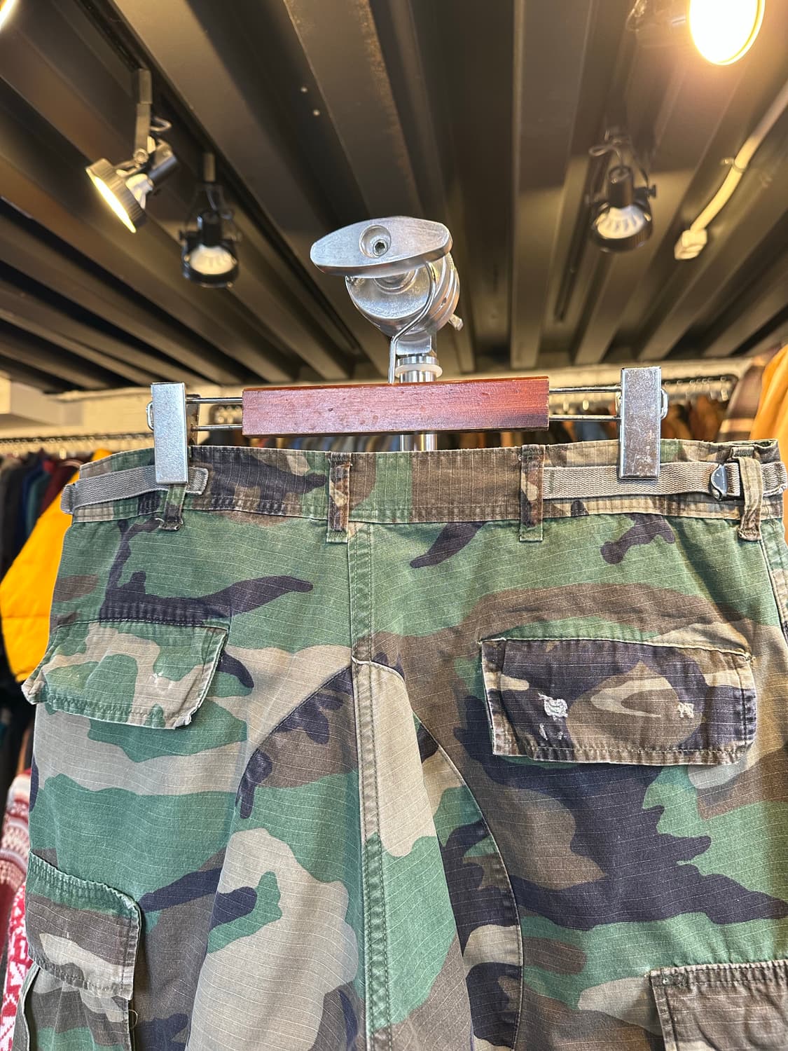 80s Us Army 미군 우드랜드 카모 립스탁 BDU 팬츠 상품이미지7