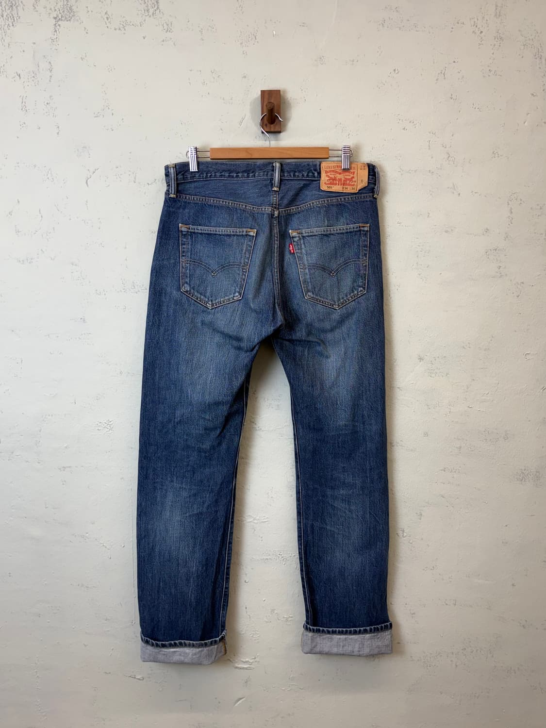리바이스 빈티지 501 워싱 데님팬츠 상품이미지2