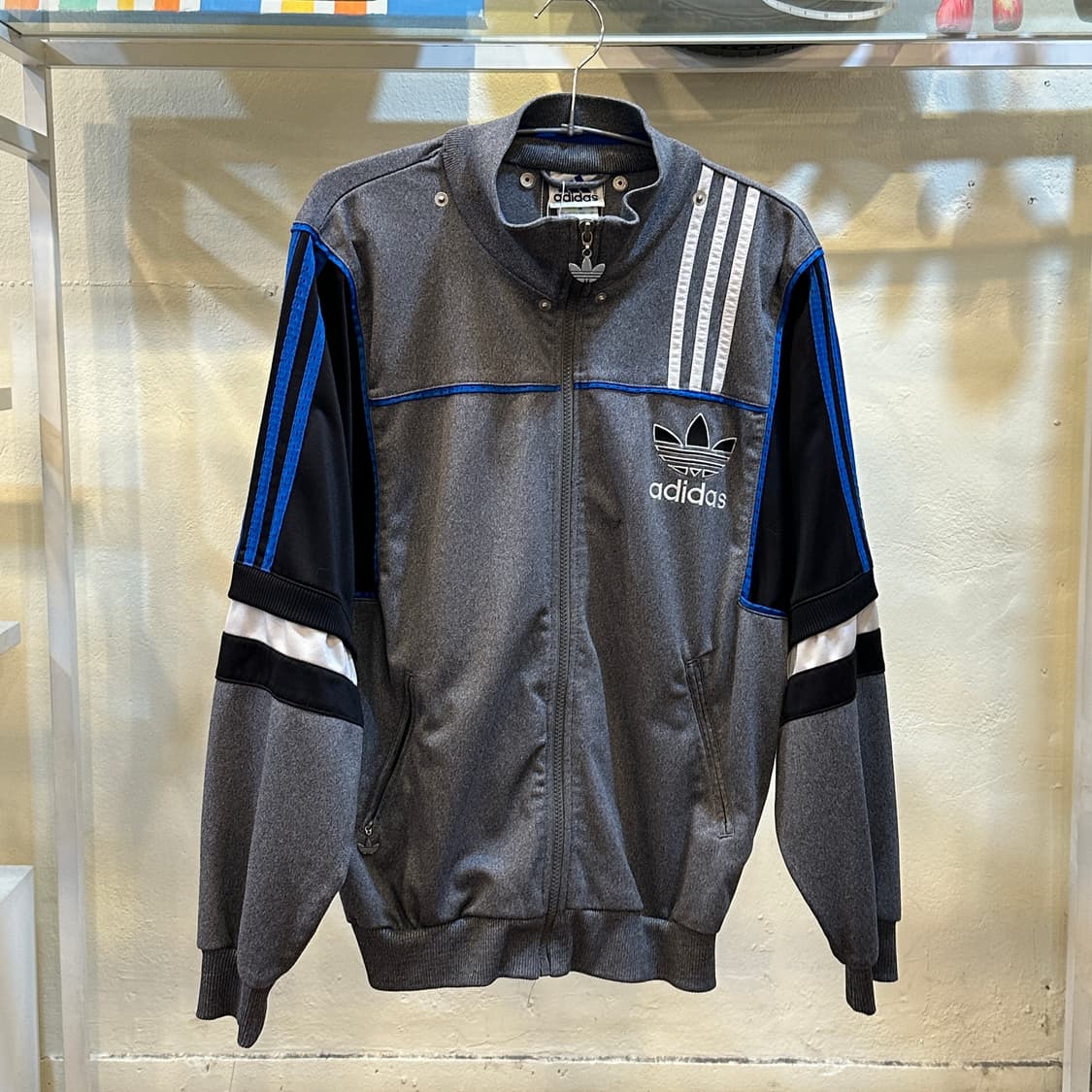 아디다스 올드스쿨 삼선 배색 집업 S 상품이미지1