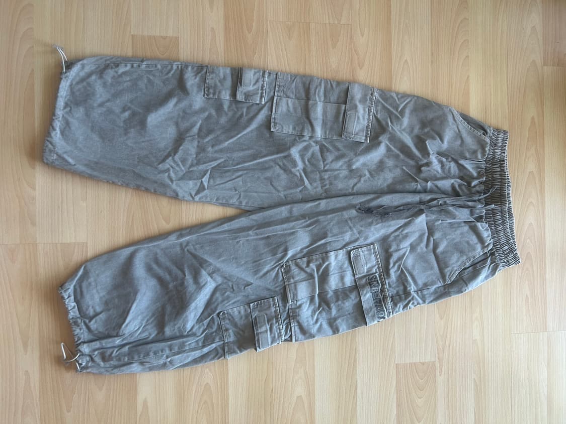 스케이터락 피그먼트 코튼 카고 조거 와이드 팬츠 상품이미지1