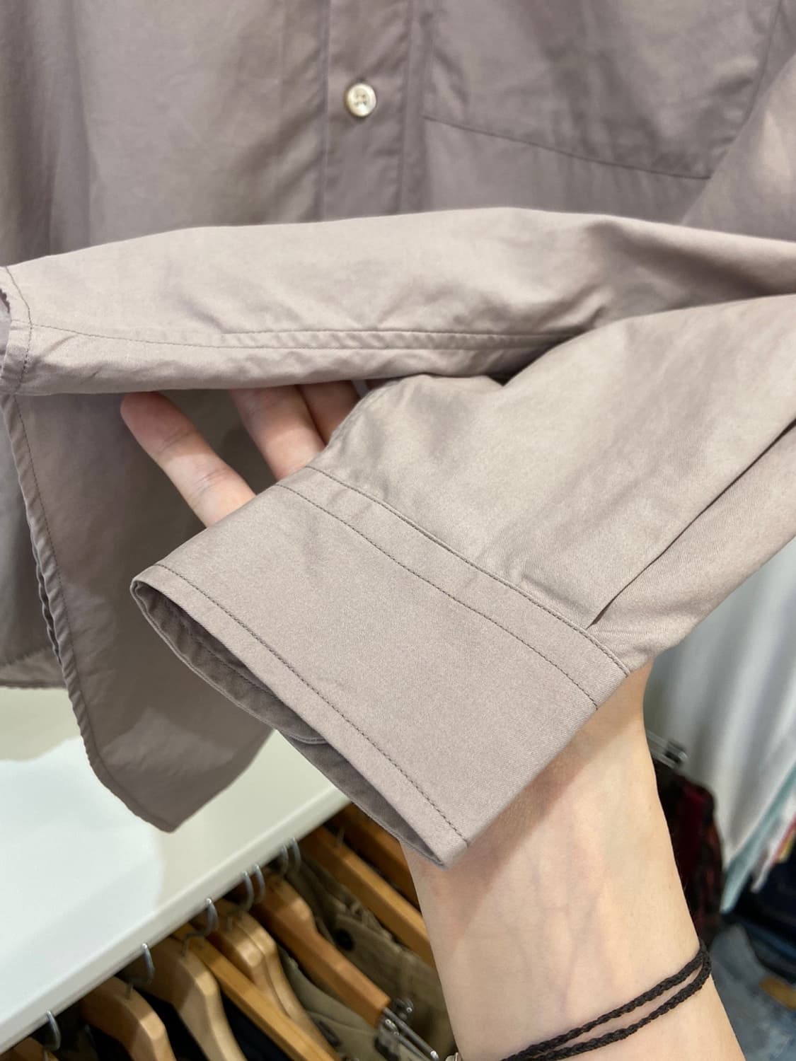 오라리 20FW WASHED FINX TWILL 빅셔츠 상품이미지3