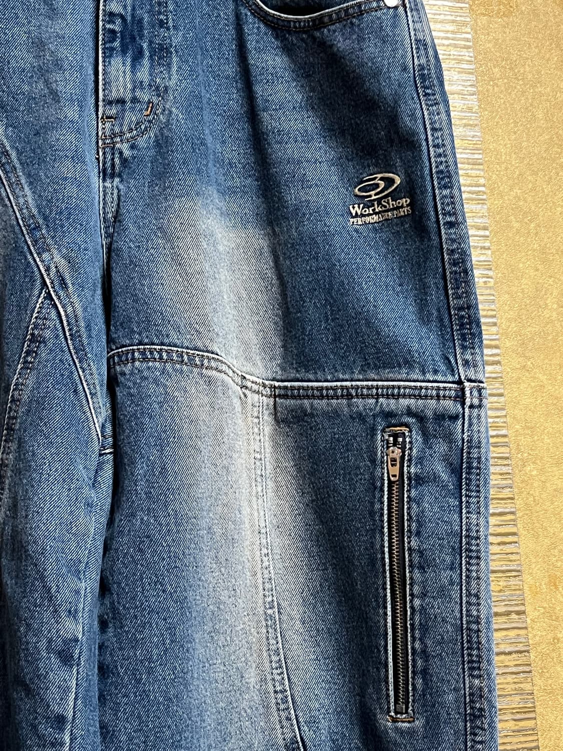 트래블 와이드 워싱 데님팬츠 32 상품이미지4