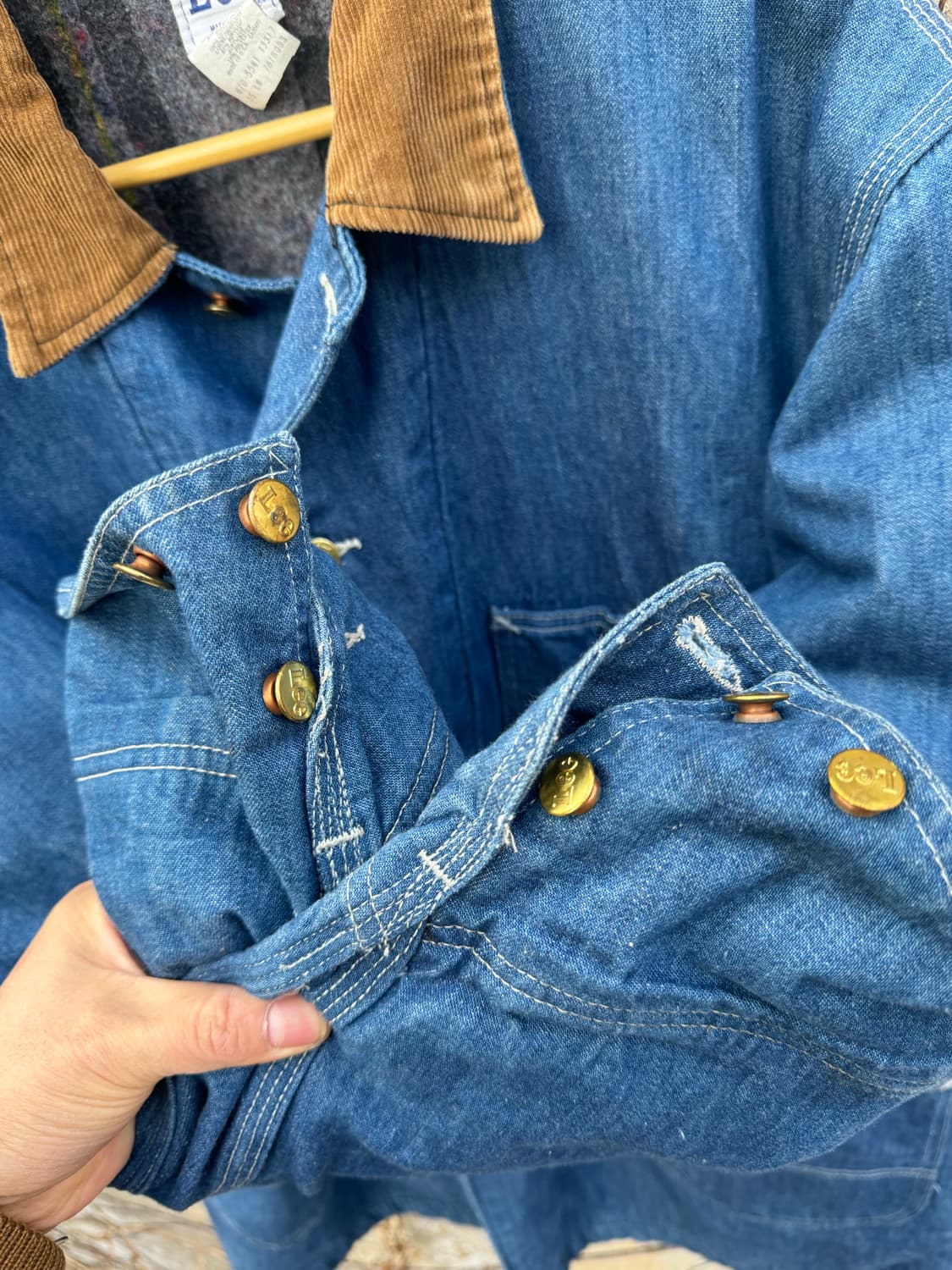 70s lee 빈티지 81-lj 데님 워크 초어 자켓 빅사이즈 상품이미지7