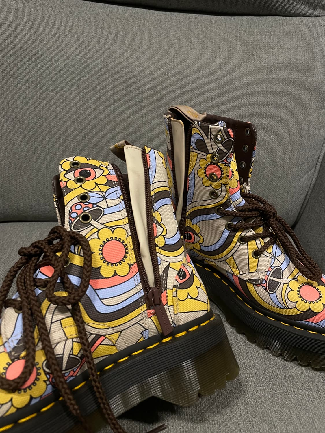 닥터마틴 제이든 패턴 사이드 집업 부츠 uk6 상품이미지2