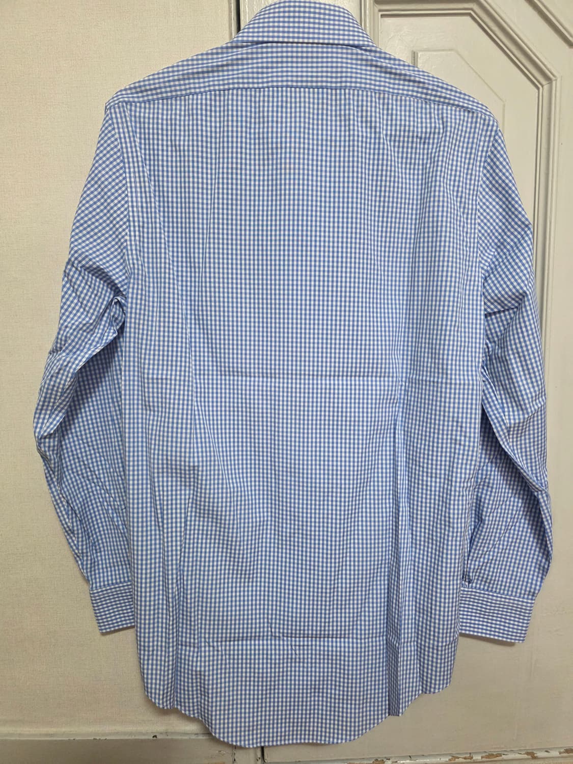 [새제품] 브룩스브라더스 스트레치 블루 깅엄 체크 셔츠 상품이미지5