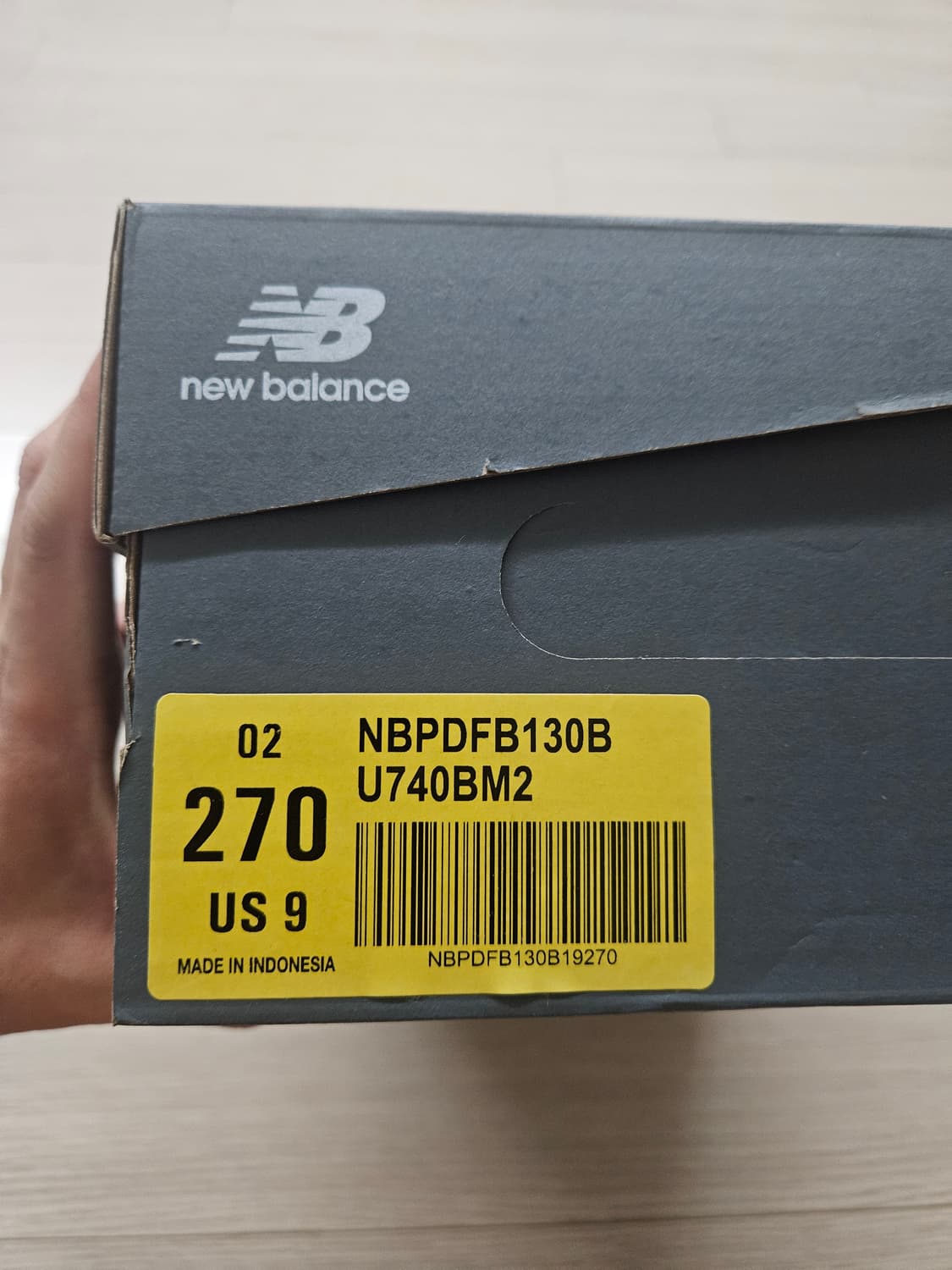뉴발란스 740 v2 블랙 실버 270 새상품 상품이미지3