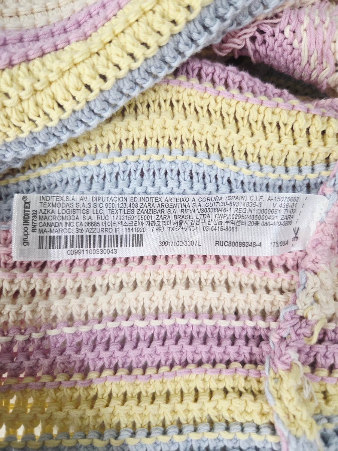 ZARA자라 파스텔 스트럭처 크롭탑_L 상품이미지8