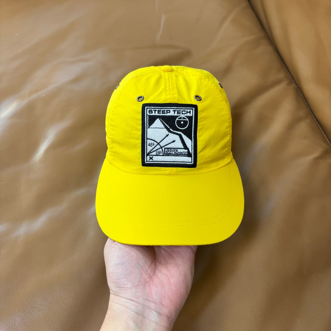 Supreme 슈프림 x 노스페이스 설산 옐로우 6패널 볼캡 모자 상품이미지2