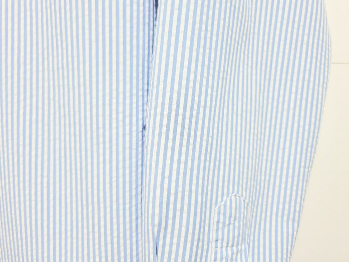 남성 레어 폴로 시어서커 스카이 블루 하늘색 긴팔 남방 셔츠 상품이미지8