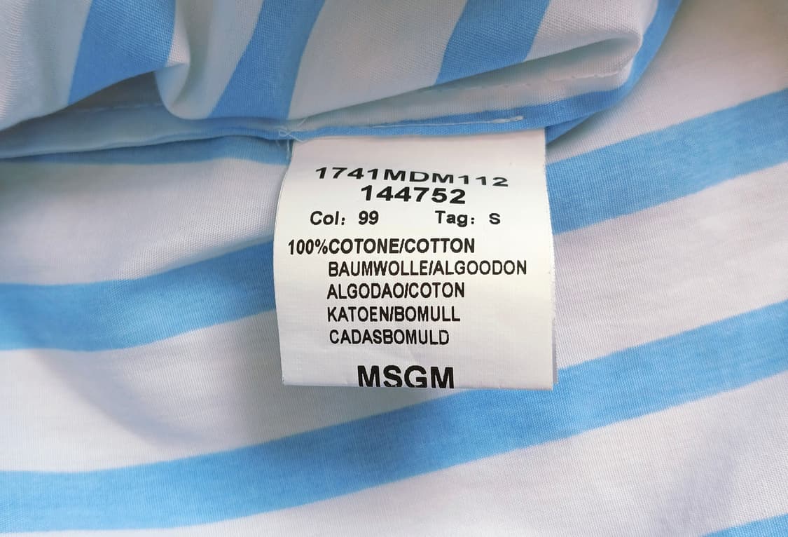 MSGM 입체 러플 오프숄더 스트라이프 셔츠 (Made in Italy) 상품이미지5