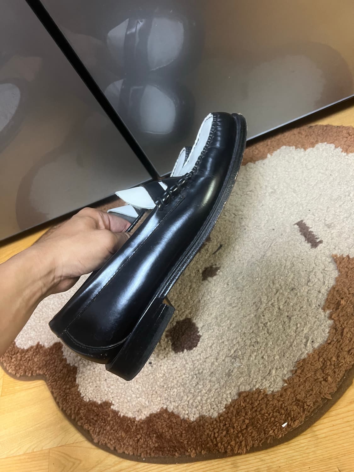 GH bass weejuns 위준 지에이치바스 페니 로퍼 투톤 검흰  상품이미지3