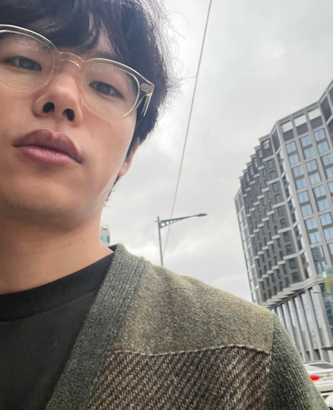 폴로 랄프로렌 트위드 패치워크 가디건 L 상품이미지4