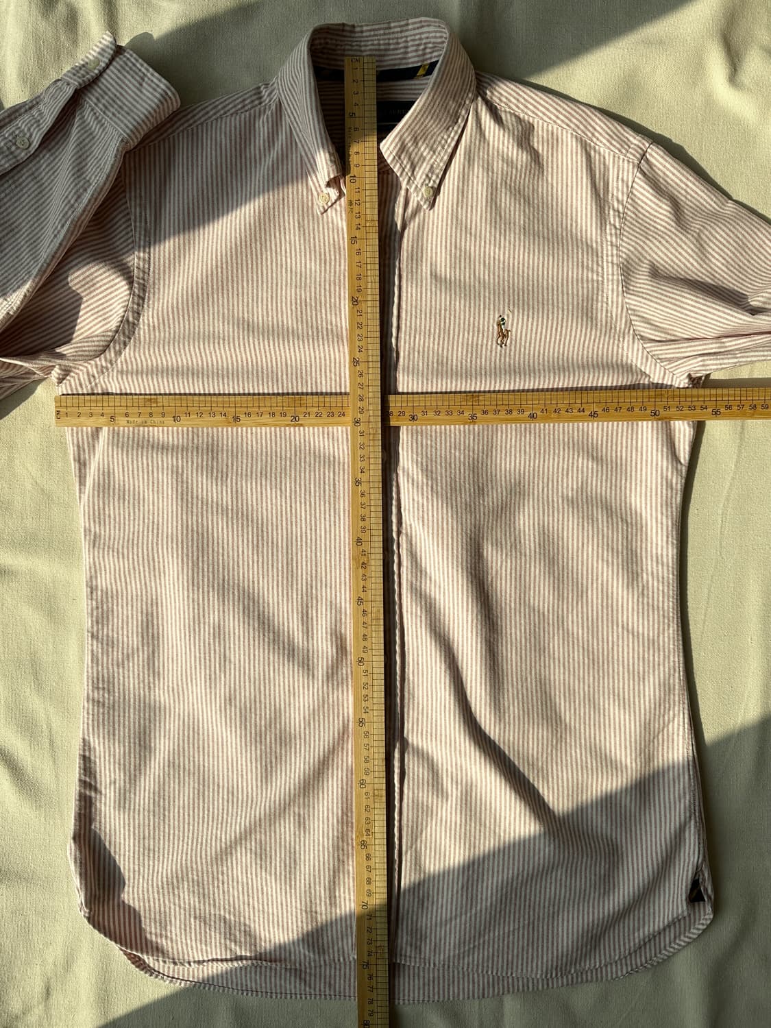 폴로 랄프로렌 핑크 스트라이프 옥스포드 버튼다운 셔츠 M 상품이미지9