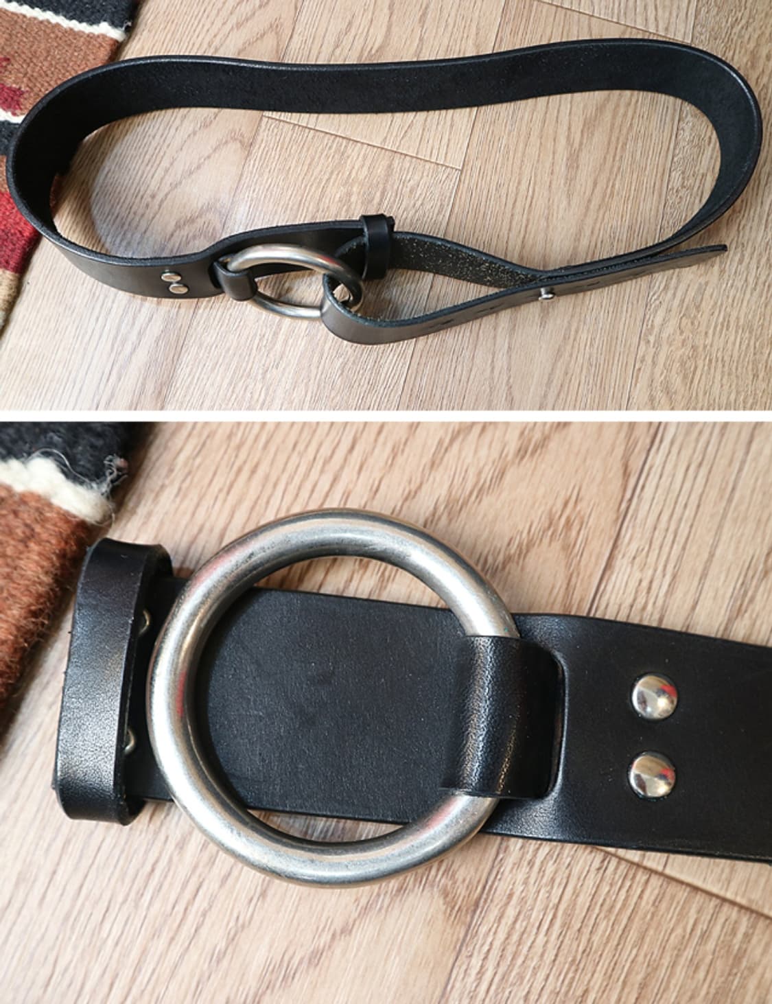 일본판 Yohji yamamoto 요지 야마모토 튼튼한 통가죽 벨트  
 상품이미지4