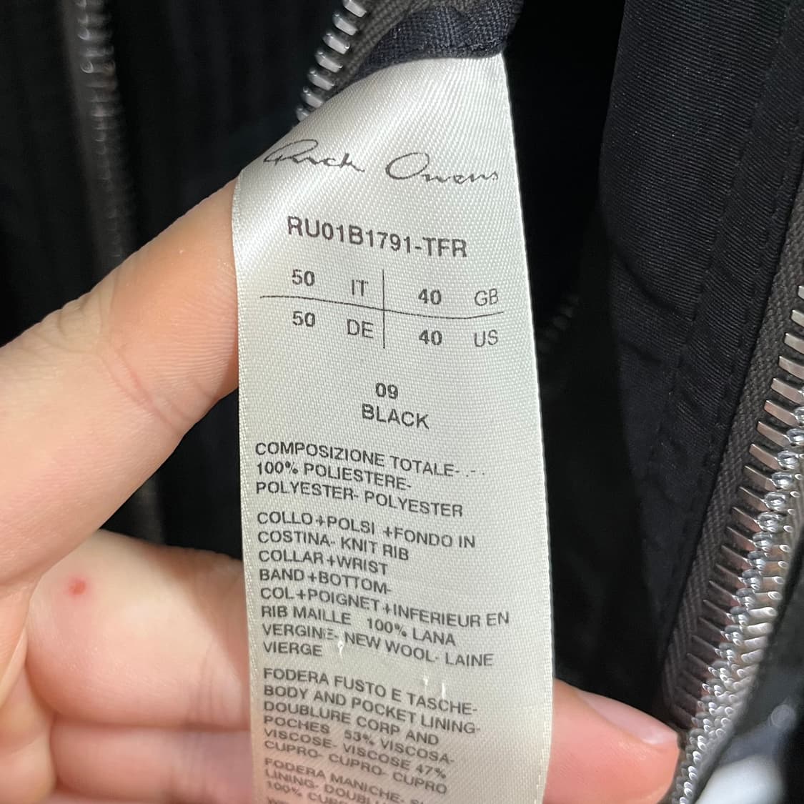 Rick Owens Bauhaus Bomber Jacket 상품이미지3