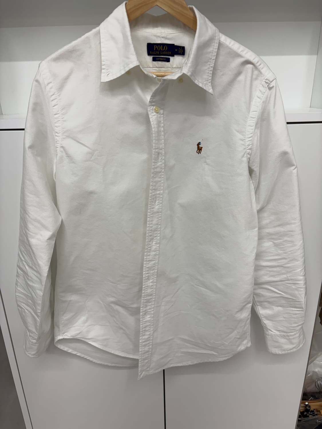 폴로 랄프로렌 화이트 옥스포드 셔츠 (커스텀핏) 상품이미지1
