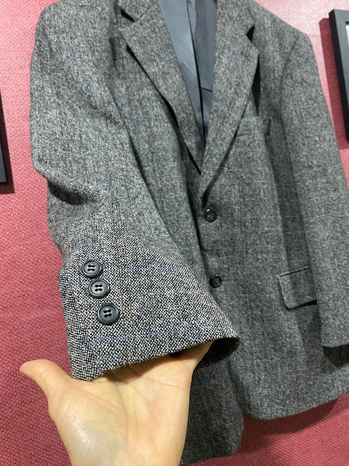 FULL MARK 헤링본 남성 자켓 상품이미지4