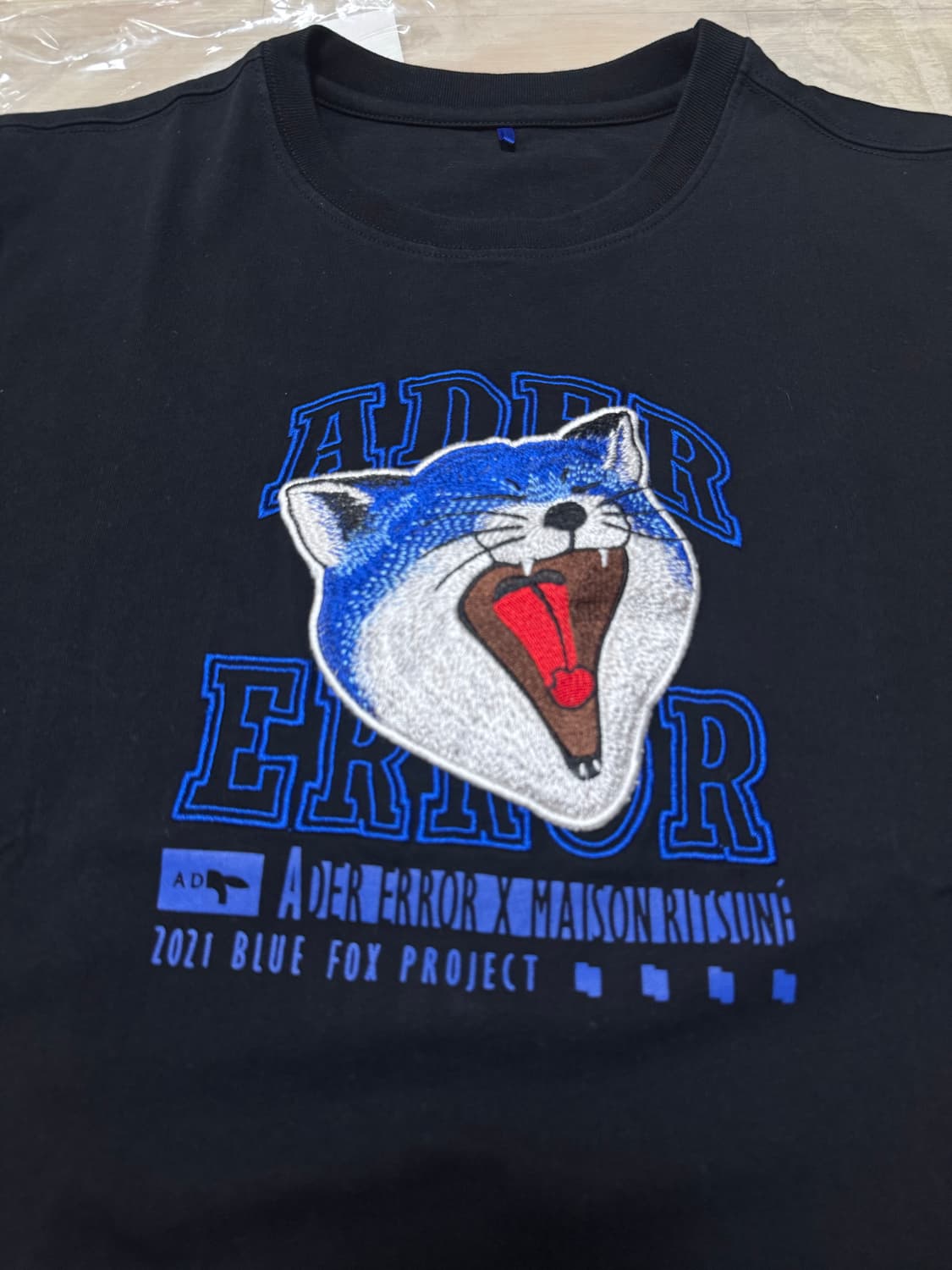 [A3] 아더에러 메종키츠네 얀 폭스 티셔츠 블랙 상품이미지3