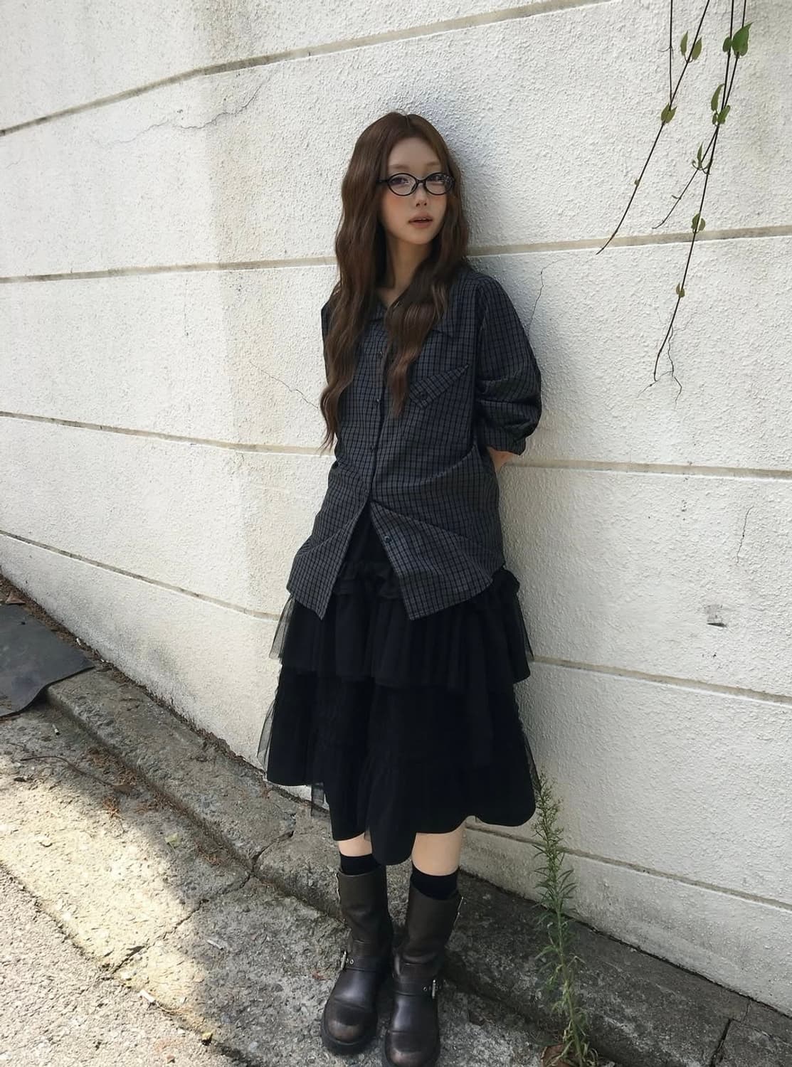 오헤시오 레이어드 카라 셔츠 상품이미지1