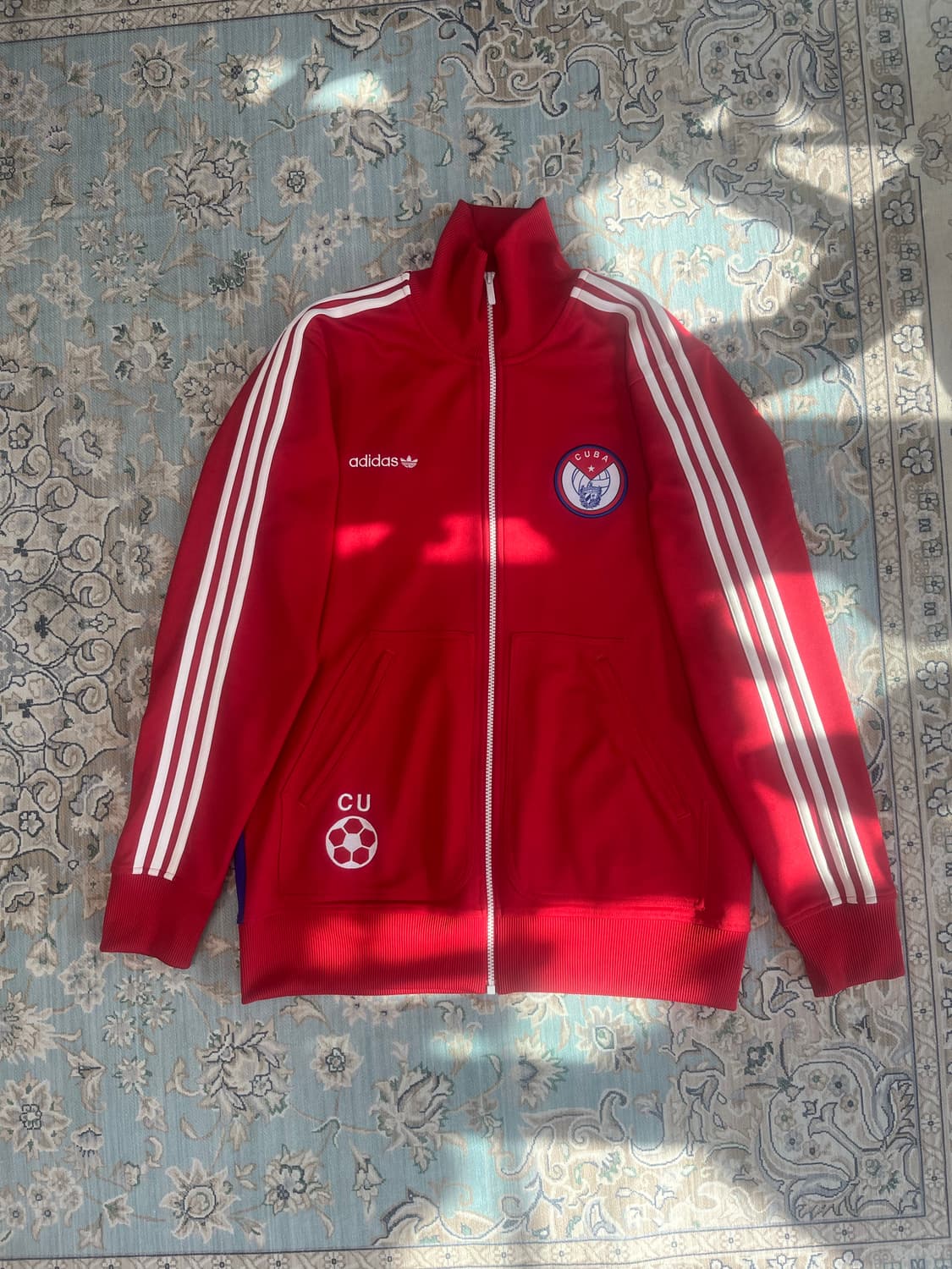아디다스 쿠바 트랙탑 레드 105 빈티지 상품이미지1
