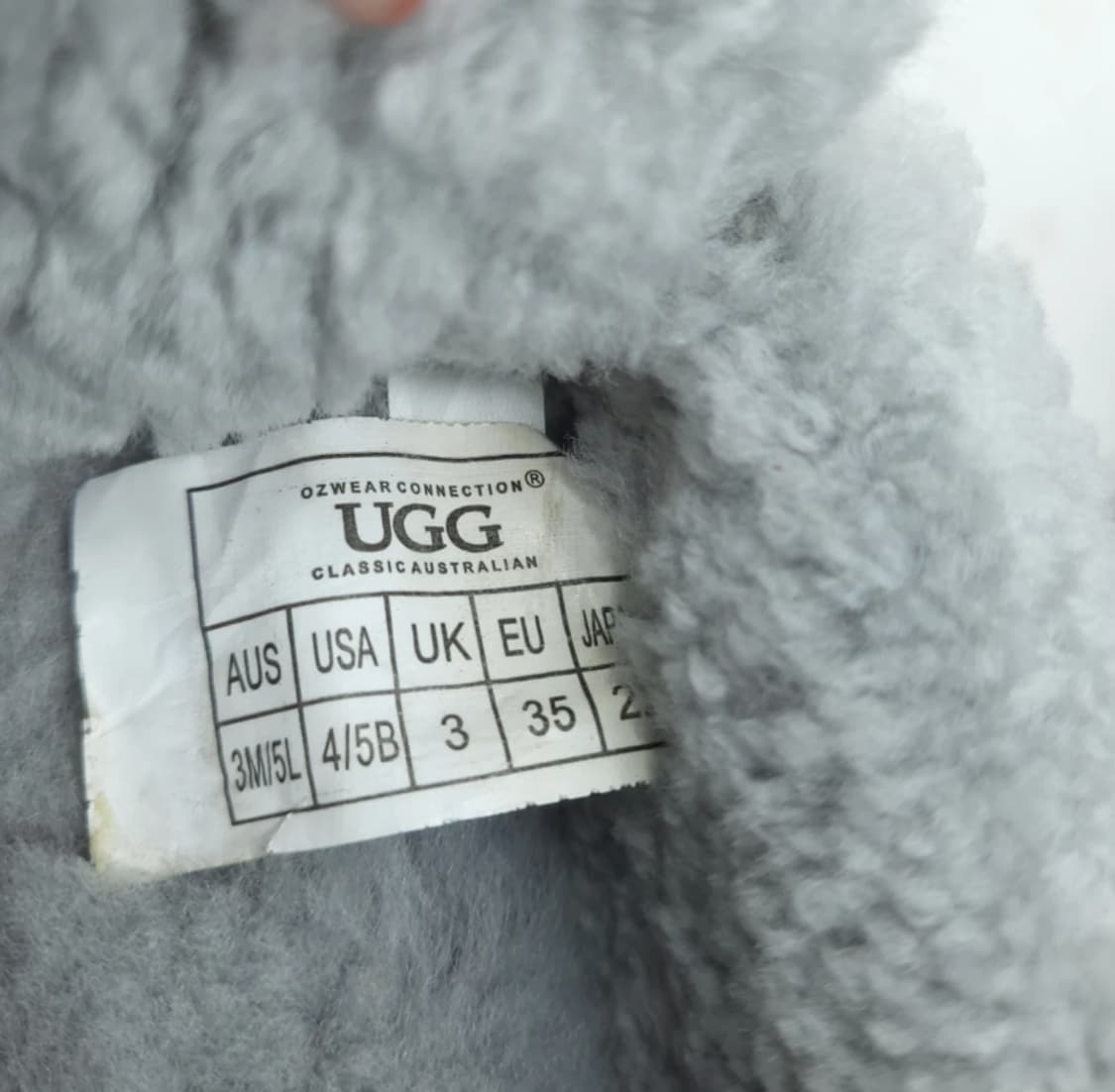 UGG 어그 모카신 220mm 그레이 상품이미지7