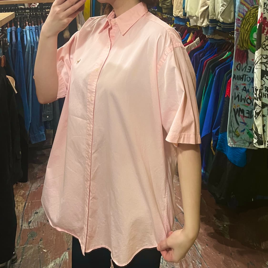 [HI] 폴로 반팔셔츠 연핑크 상품이미지4