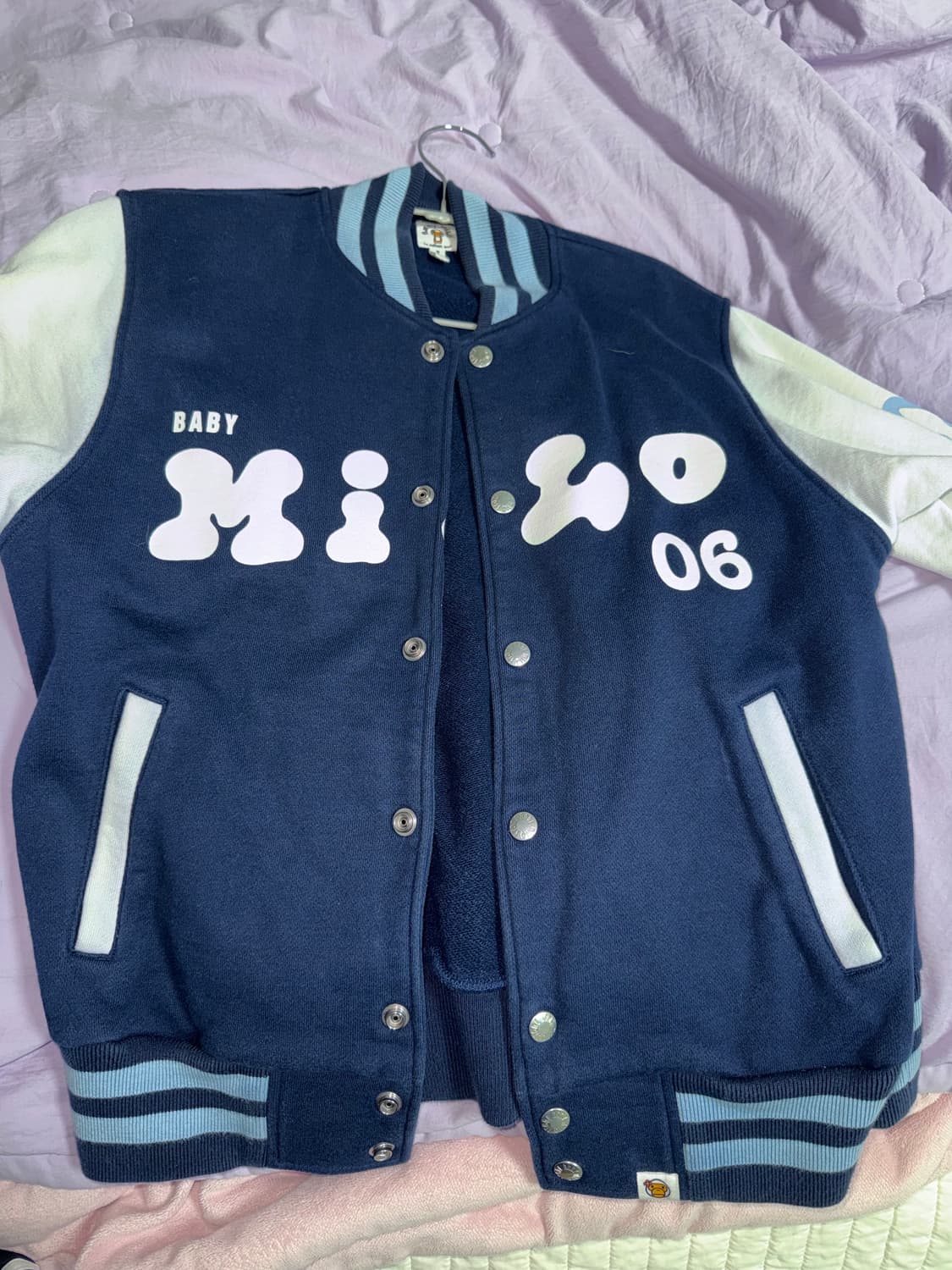 베이프 베이비 마일로 바시티자켓 상품이미지2