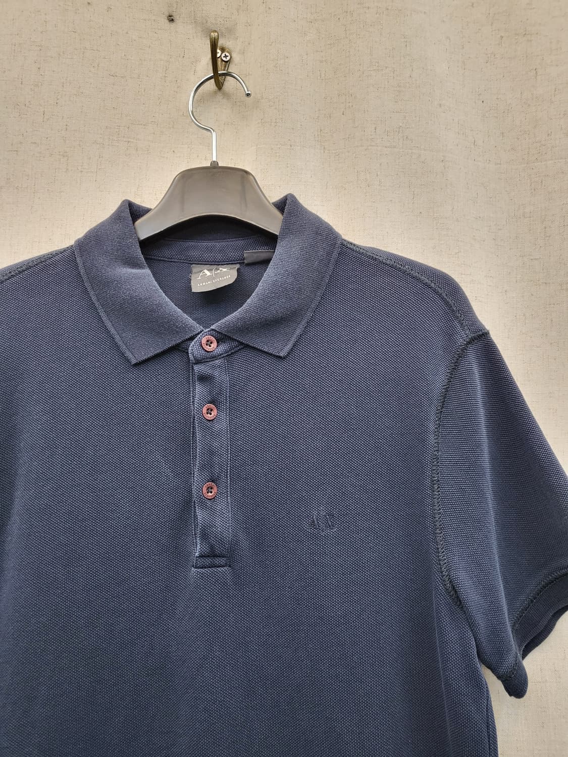 아르마니 익스체인지 네이비 반팔 폴로티 상품이미지3