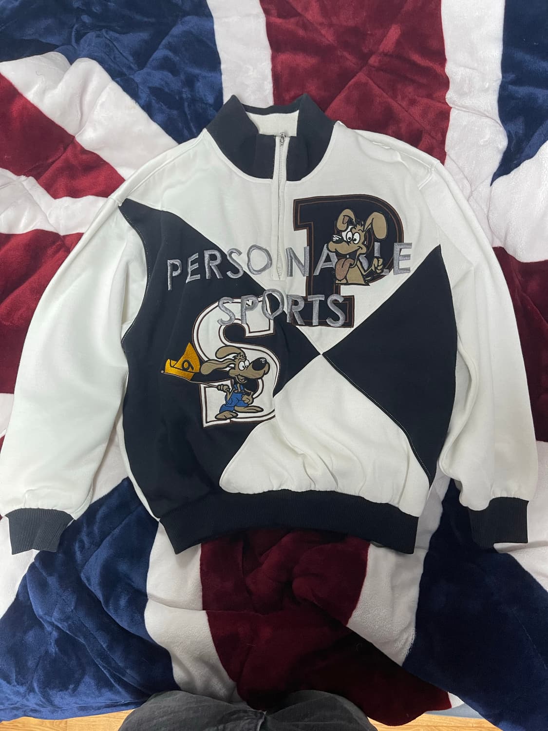 Personable sports 빈티지 자수 하프집업 상품이미지2