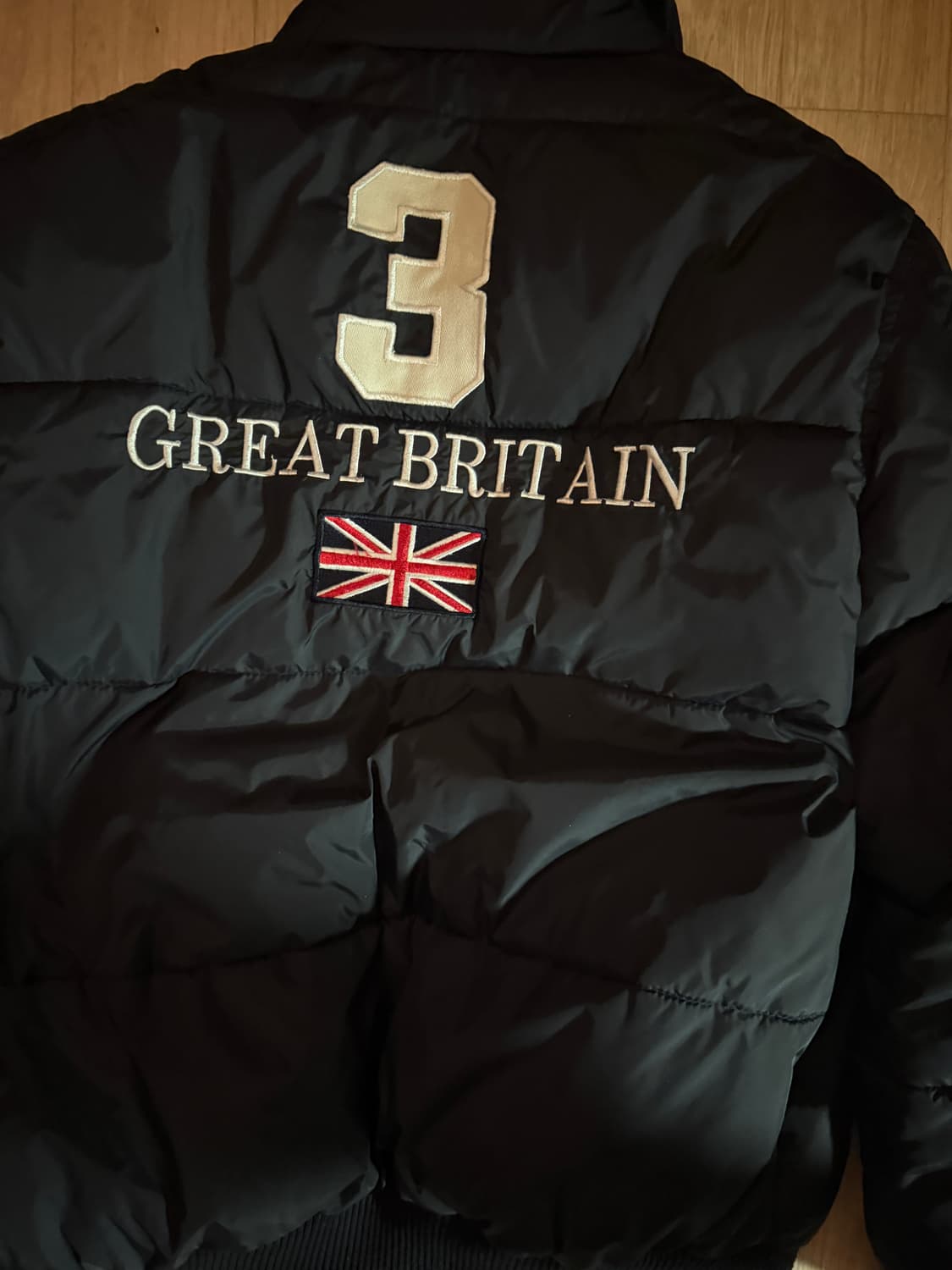 폴로 빅포니 브리튼 패딩 네이비 L 새상품급 상품이미지5