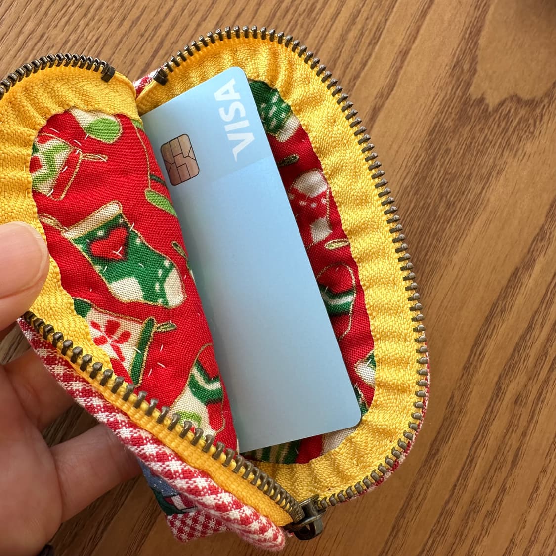 크리스마스 성탄절 카드 지갑 / 간단 파우치 / 퀼트 파우치 상품이미지5