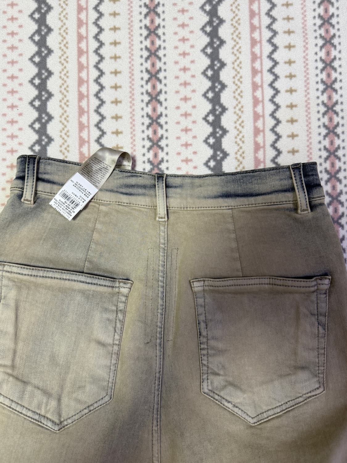 릭오웬스 볼란 부츠컷 데님 펄 애시드 디그레이드 허리 27 상품이미지9