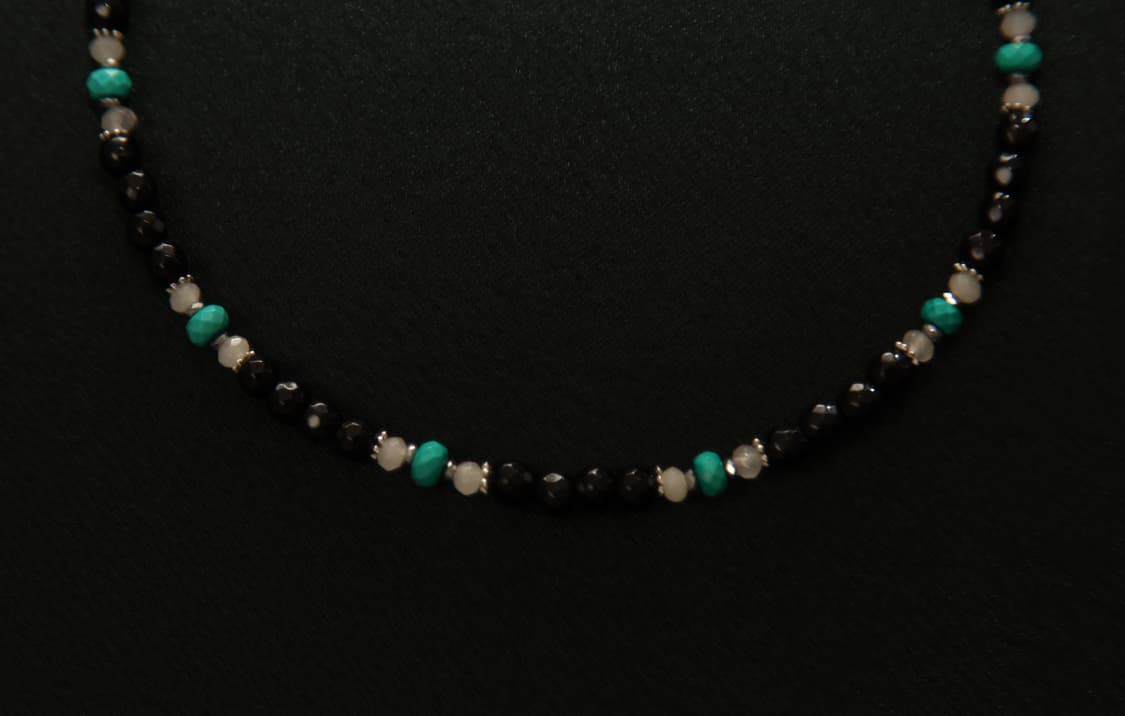 CASIOPEIA #041 Turquoise Zebra 오닉스 목걸이 상품이미지3