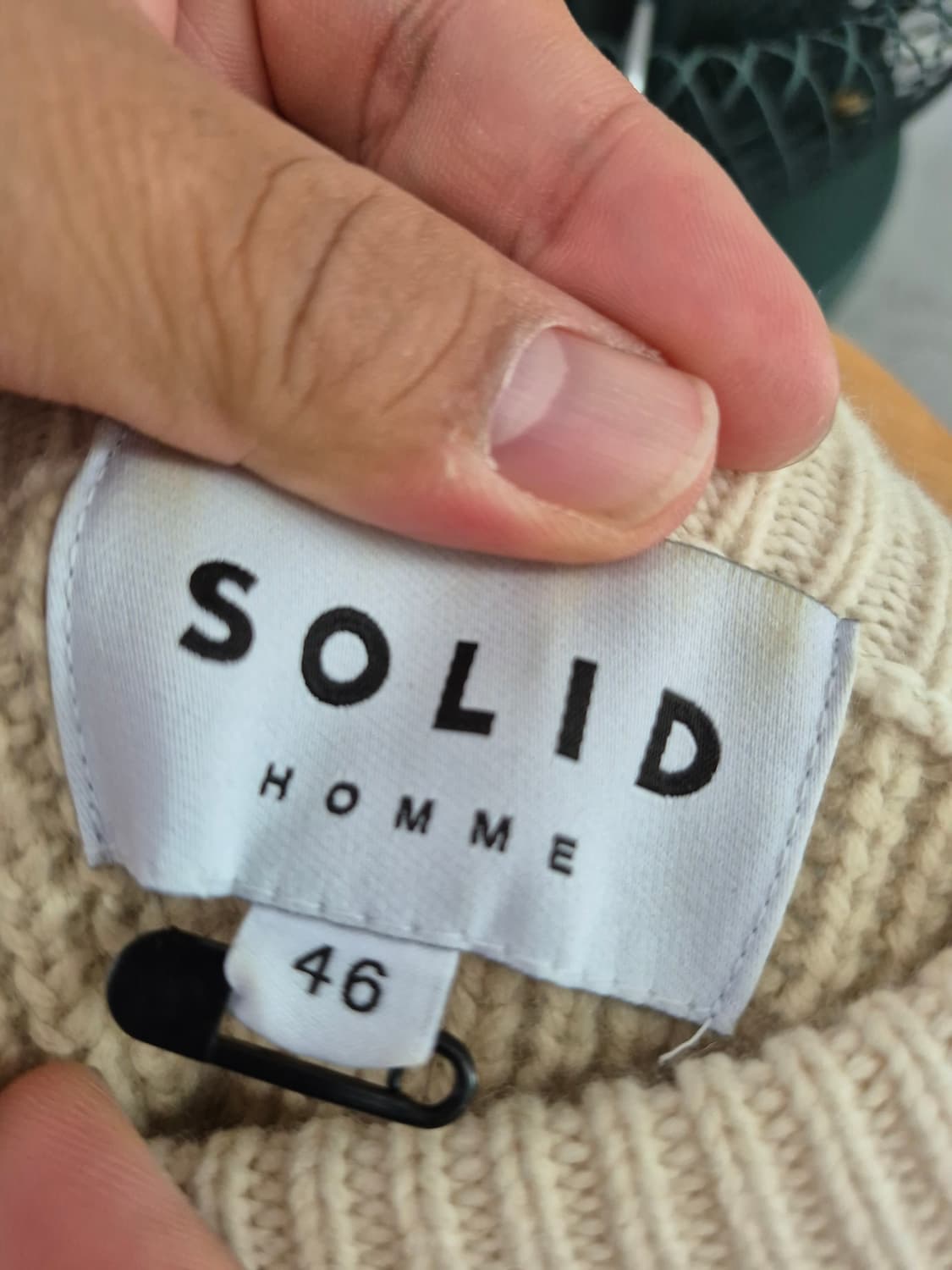 솔리드옴므 니트 스웨터  사이즈 46 상품이미지3