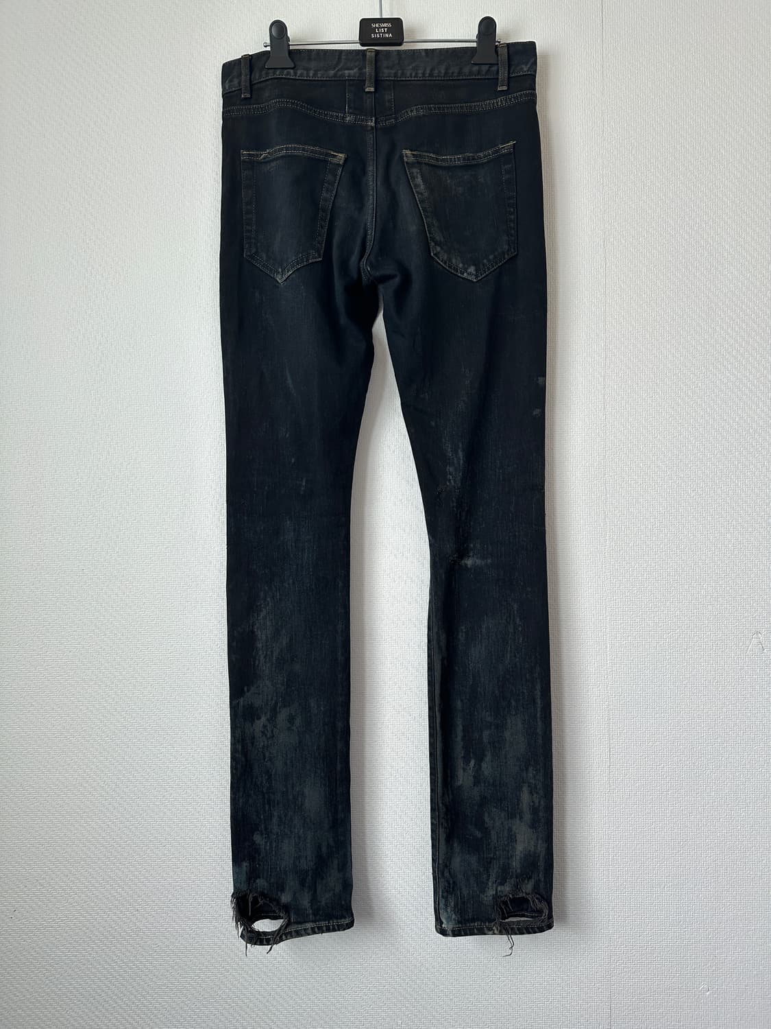 생로랑 더티오일 워싱 블랙 무파진 에디슬리먼 상품이미지2