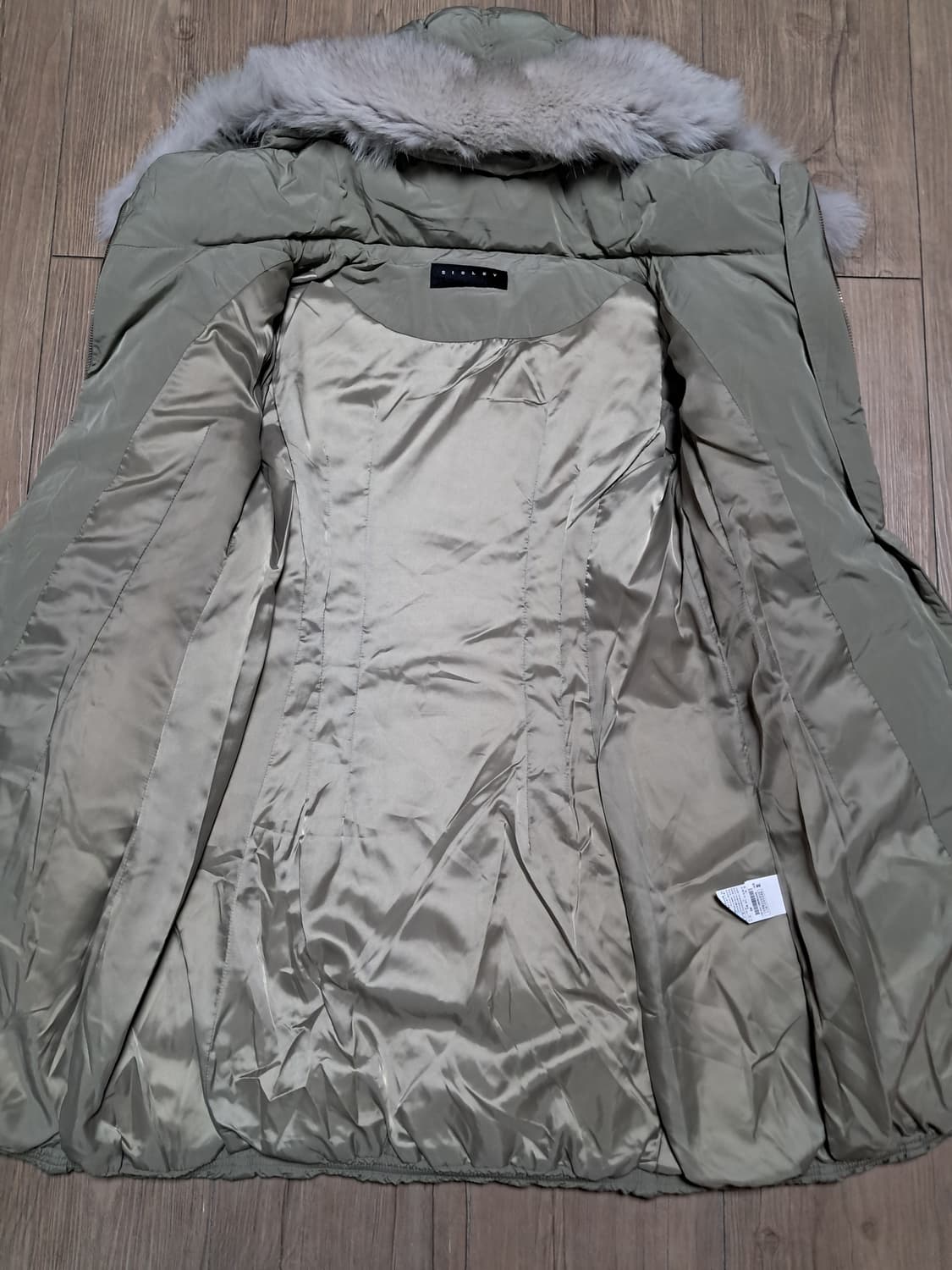 시슬리 폭스퍼 롱패딩 42 상품이미지7