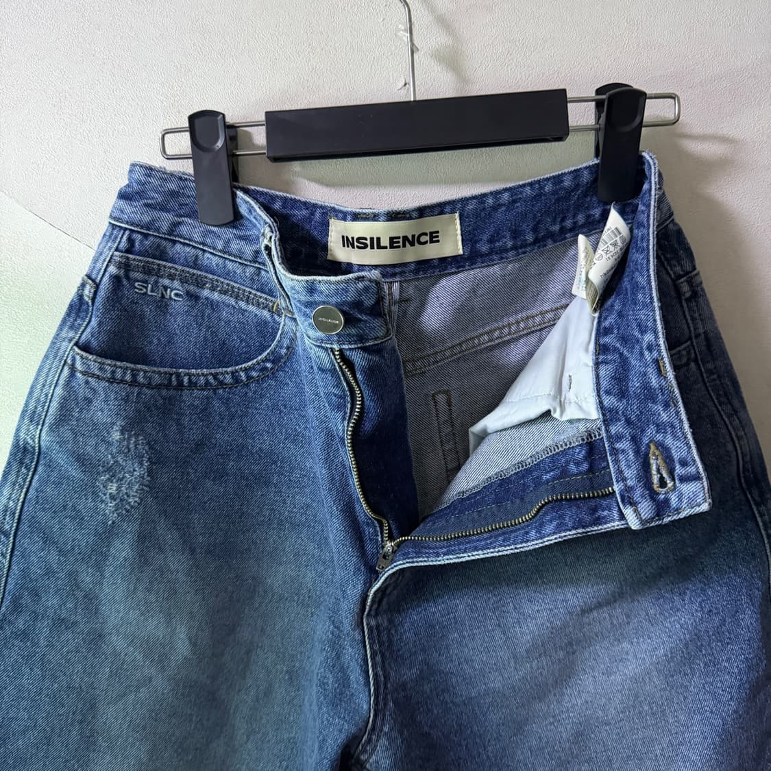 인사일런스 여성 버뮤다 데님 숏팬츠 S  상품이미지5