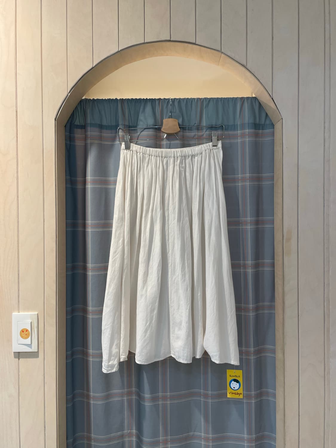 일본빈티지 아이보리 레이어드스커트 상품이미지4