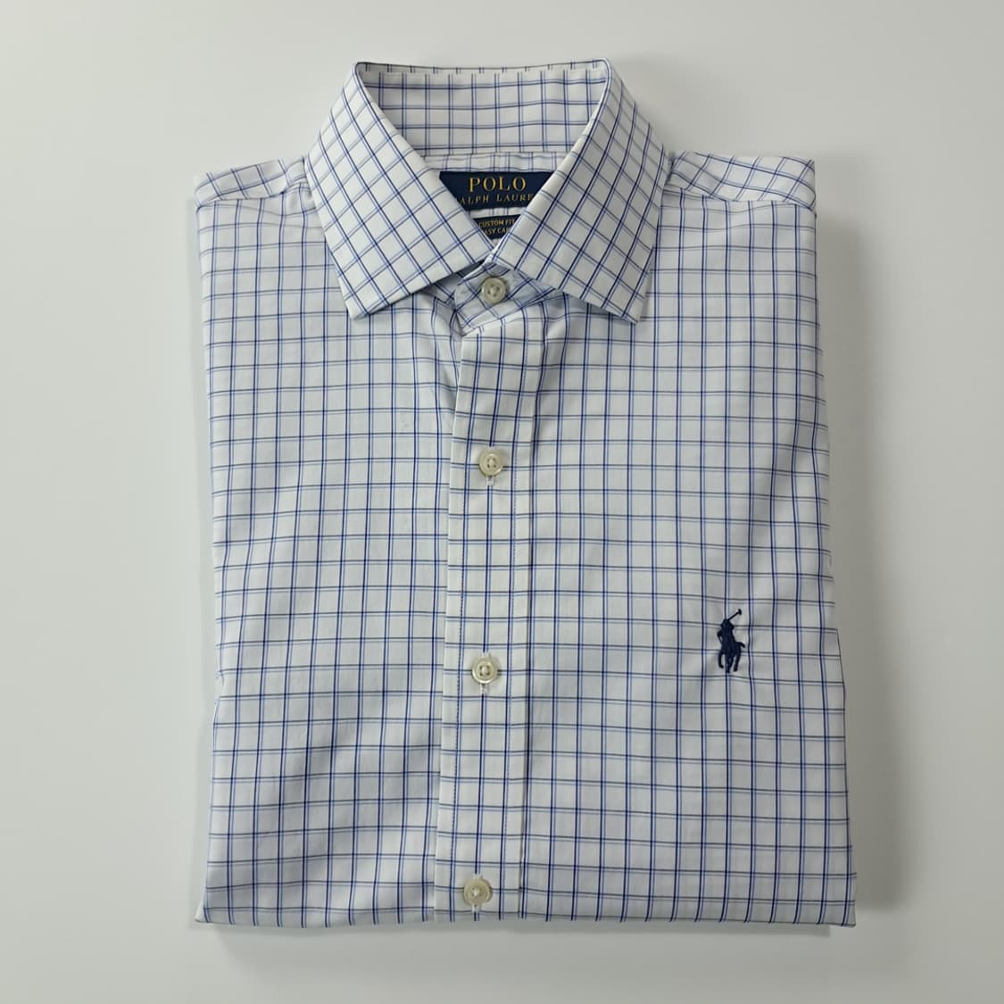 CK252 M 폴로 블루 멀티 스몰체크 이지케어 셔츠 남방 상품이미지7