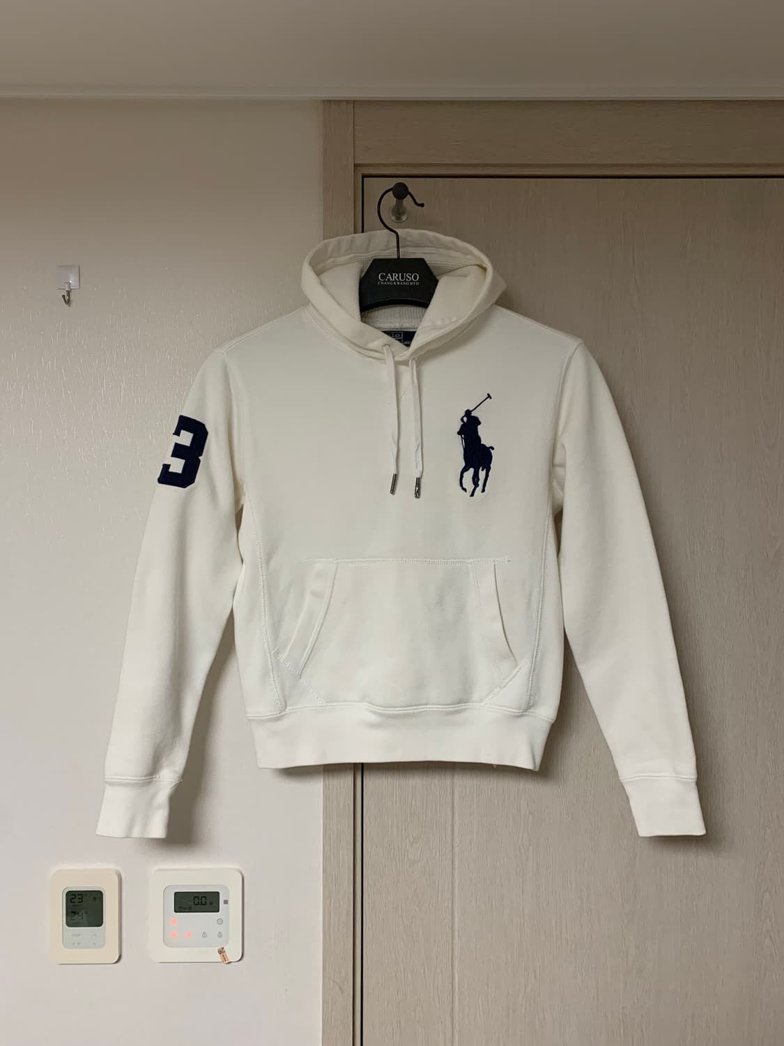 폴로 빅포니 후드티 화이트 상품이미지2