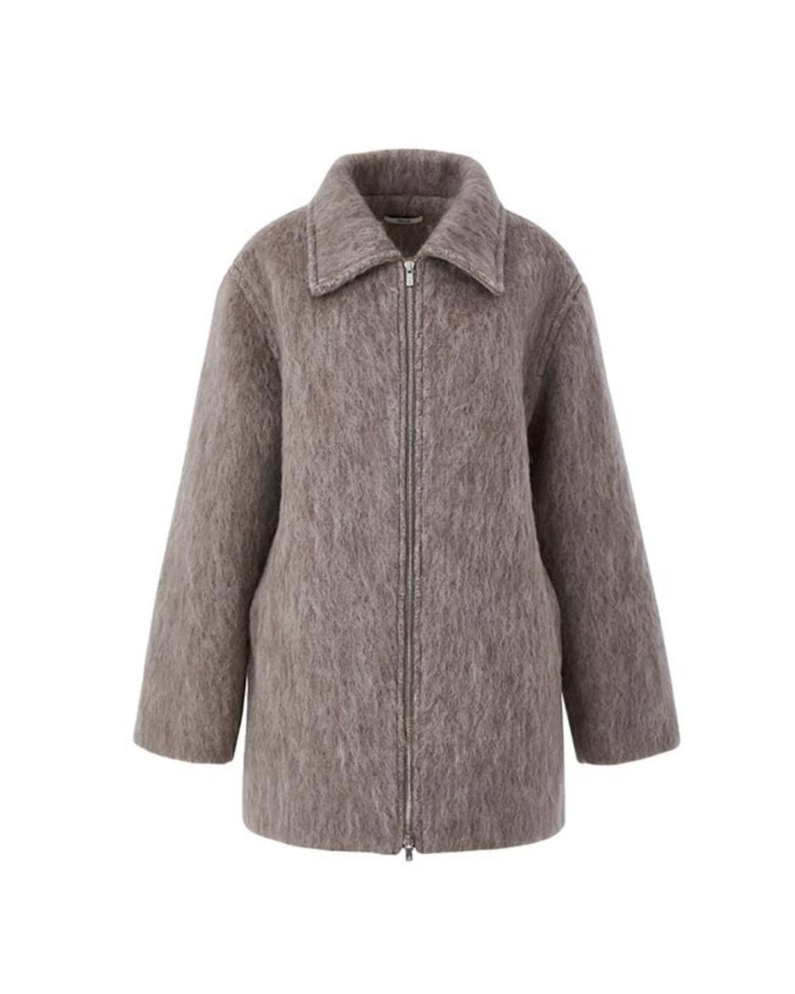 티크 Teak wool boucle zipup coat  상품이미지1