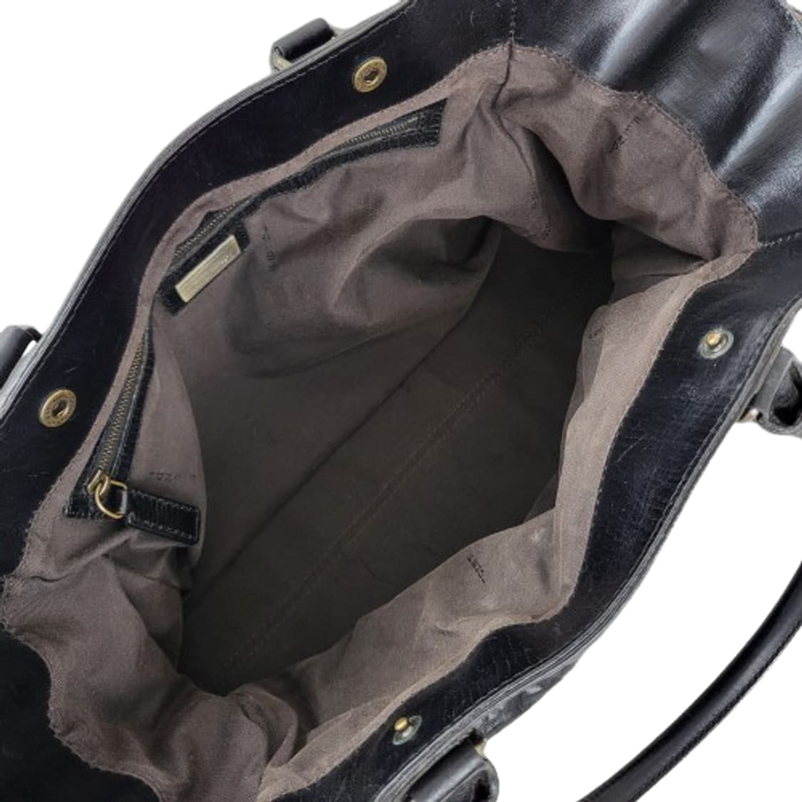 정품 펜디 에트니코 드 주르 블랙 레더 토트백 상품이미지10