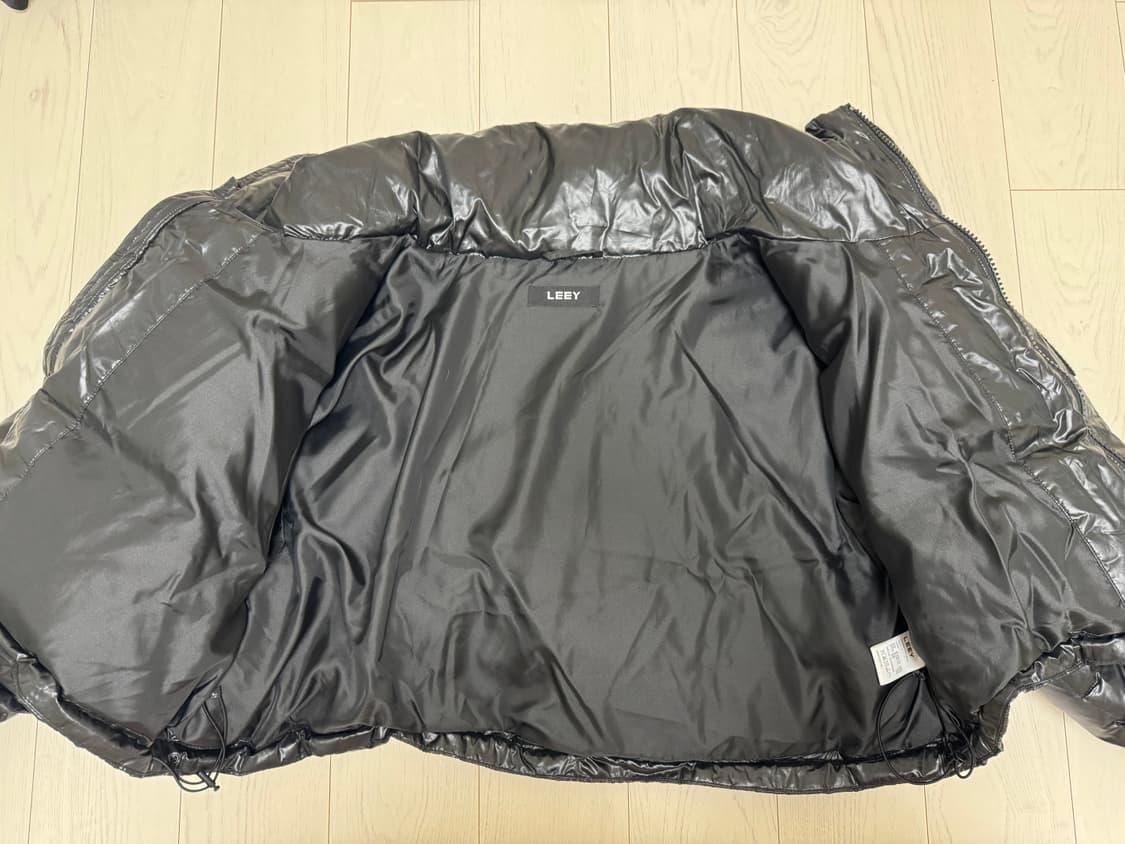 EMBROIDERED CROP PUFFER JACKET BLACK 상품이미지7
