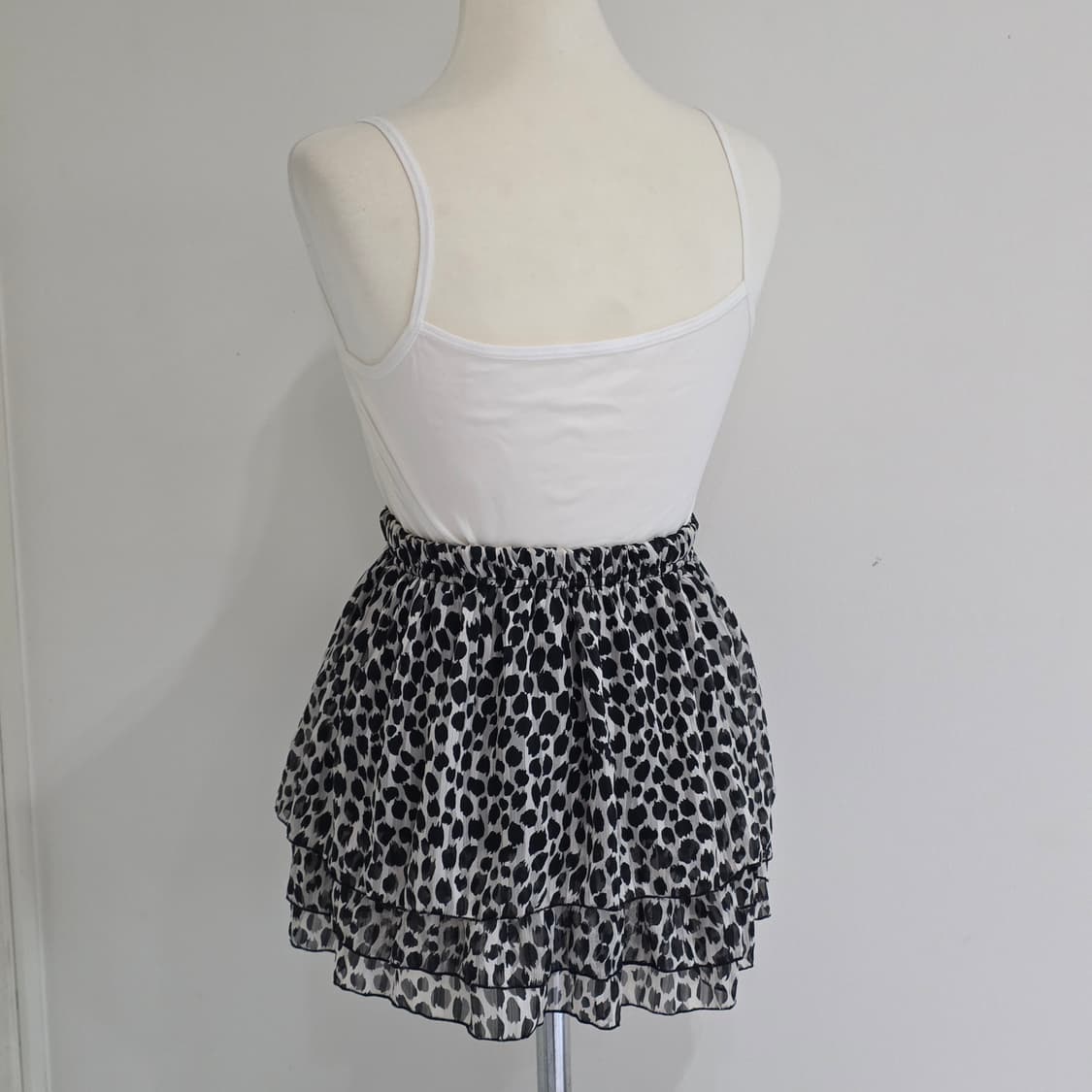 오네갸루 호피 캉캉 프릴 벌룬스커트 상품이미지4