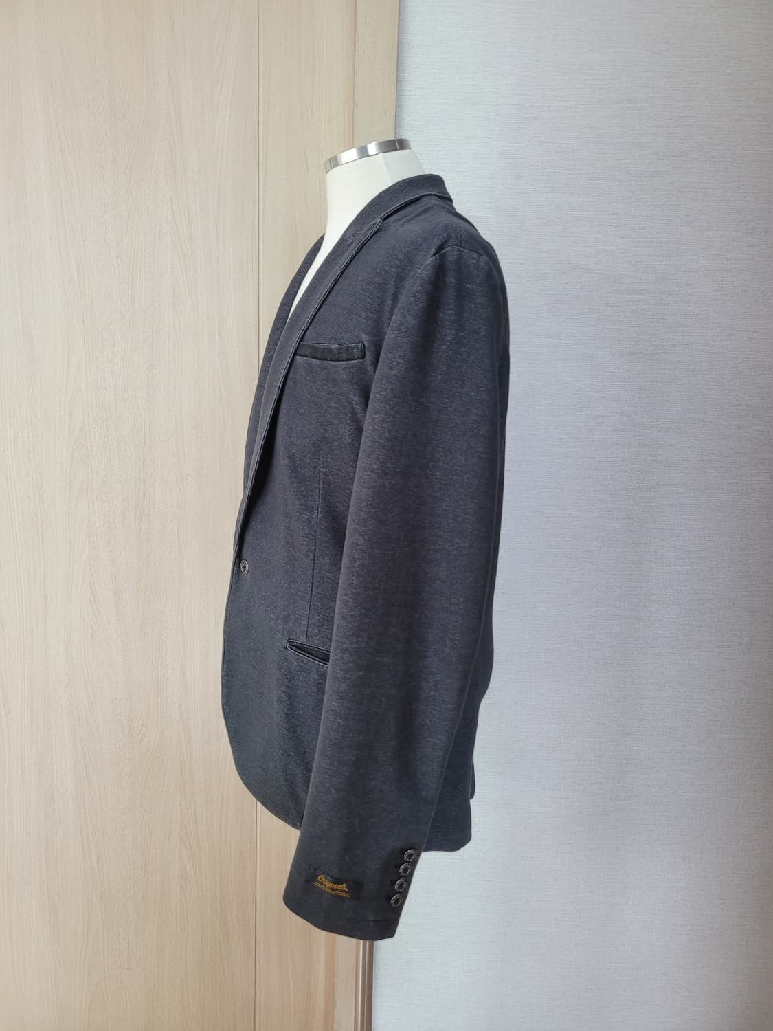 잭앤존스 Jack & Jones 남자 원버튼 니트 자켓 다크그레이 상품이미지5