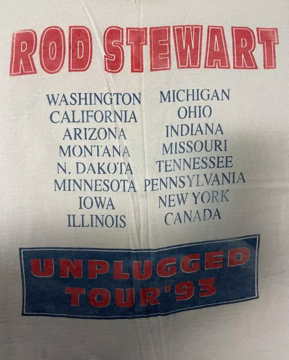 로드스튜어트 90s 빈티지 티셔츠 상품이미지4