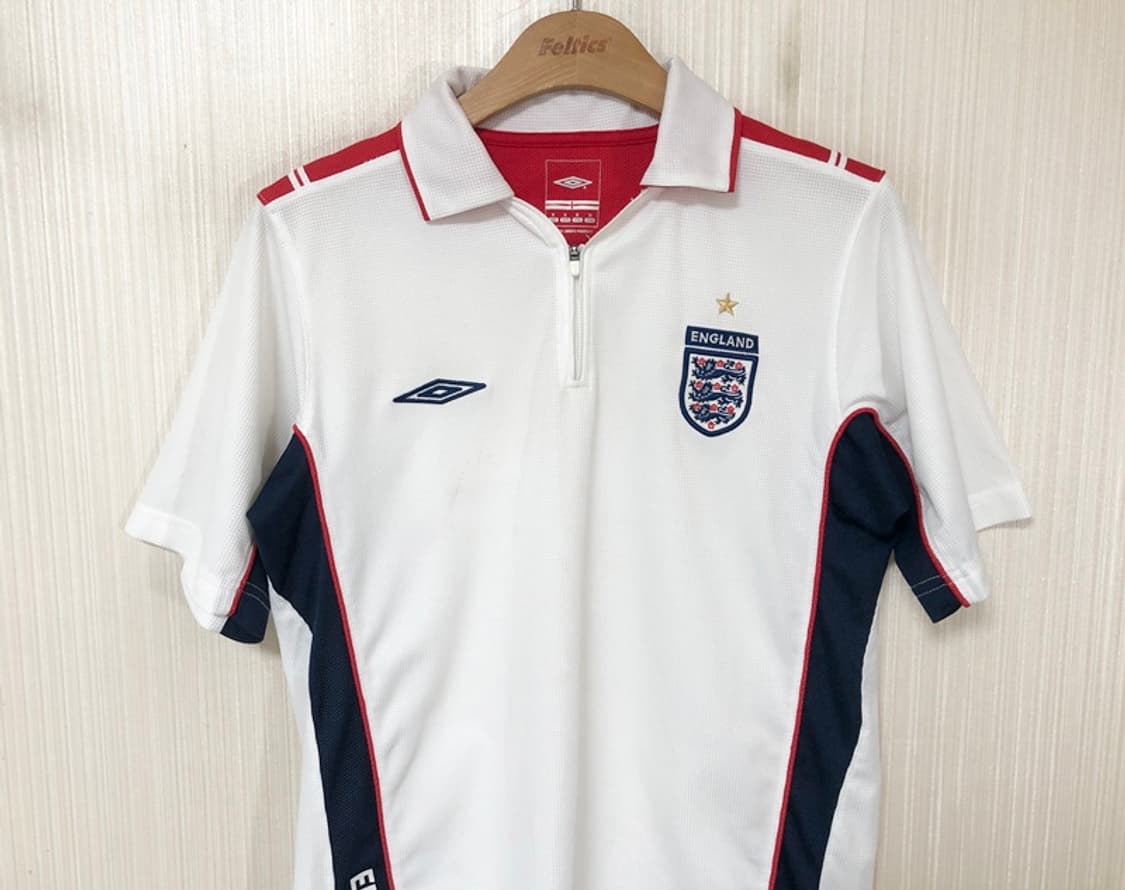 엄브로 04-05 잉글랜드축구국대 트레이닝 1/4 집업셔츠 S(해외) 상품이미지2