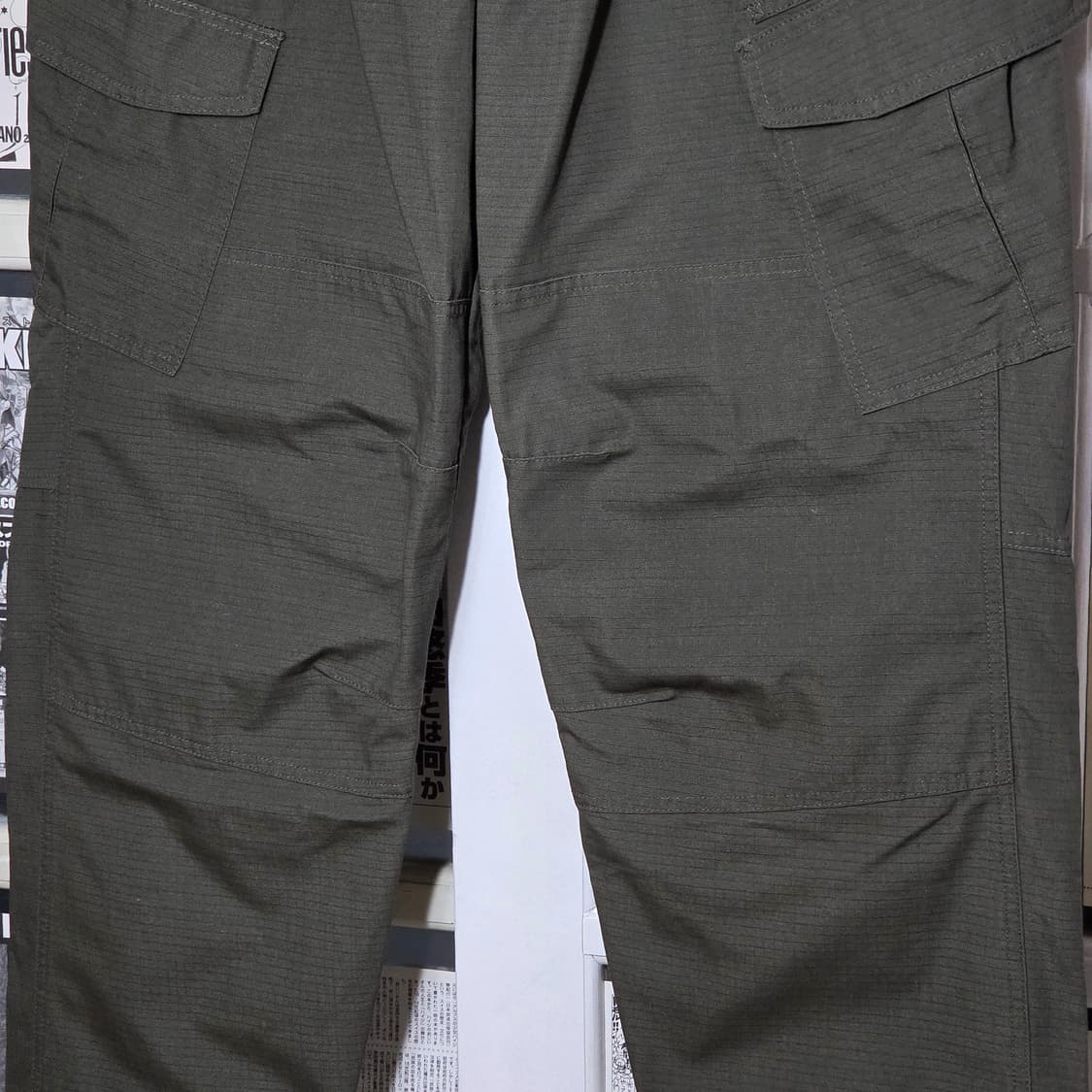 CQR 립스탑 카키 카고 팬츠 상품이미지4